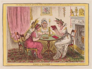 NPG D12778; 'Tales of wonder!' by James Gillray, published by  Hannah Humphrey